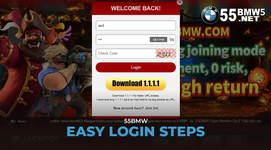 55BMW Easy Login Steps